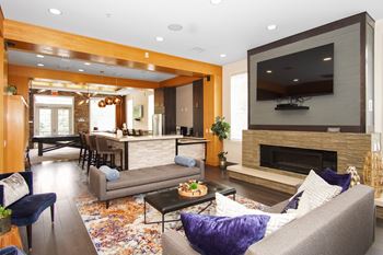 Resident Lounge With TV at The Reserve at Riverdale, Riverdale, 07457